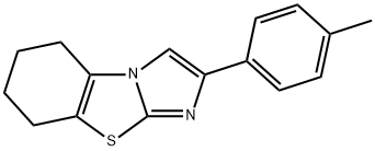5,6,7,8-四氢-2-(4-甲基苯基)-咪唑并[2,1-B]苯并噻唑, 60477-34-1, 结构式