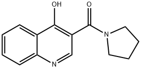 Pyrrolidine, 1-[(4-hydroxy-3-quinolinyl)carbonyl]- (9CI) Struktur