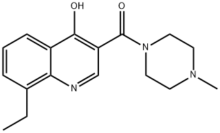 Piperazine, 1-[(8-ethyl-4-hydroxy-3-quinolinyl)carbonyl]-4-methyl- (9CI),604773-72-0,结构式