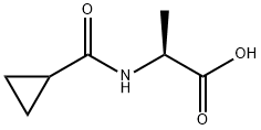 L-Alanine, N-(cyclopropylcarbonyl)- (9CI) Struktur