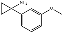 1-(3-メトキシフェニル)シクロプロパン-1-アミン 化学構造式