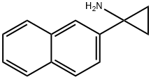 1-(2-ナフチル)シクロプロパンアミン 化学構造式