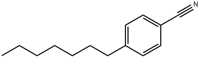 4-ヘプチルベンゾニトリル 化学構造式