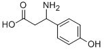 3-Amino-3-(4-hydroxyphenyl)propanoic acid Struktur