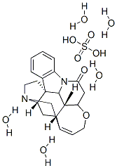 无水硫酸士的宁, 60491-10-3, 结构式