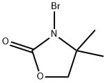 3-BROMO-4,4-DIMETHYL-2-OXAZOLIDINONE Struktur