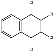 1,2,3,4-Tetrachloro-1,2,3,4-tetrahydronaphthalene,605-36-7,结构式