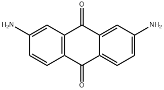 2,7-ジアミノアントラキノン 化学構造式