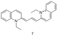 1,1'-DIETHYL-2,2'-CARBOCYANINE IODIDE Structure