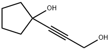 1-(3-羟基丙-1-炔-1-基)环戊烷-1-醇, 6050-33-5, 结构式
