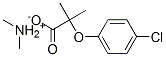 2-(4-クロロフェノキシ)-2-メチルプロパン酸・N-メチルメタンアミン 化学構造式