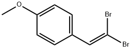 1,1-Dibromo-2-(4-methoxyphenyl)-1-ethene Structure