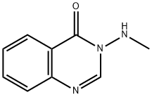 3-(メチルアミノ)-3,4-ジヒドロキナゾリン-4-オン 化学構造式