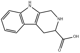 2,3,4,9-テトラヒドロ-1H-ピリド[3,4-b]インドール-3-カルボン酸 化学構造式