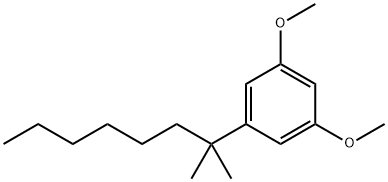 1-(1 1-DIMETHYLHEPTYL)-3 5-DIMETHOXYBEN& Struktur