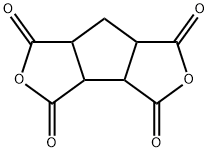1,2,3,4-シクロペンタンテトラカルボン酸二無水物 化学構造式