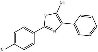 5-Oxazolol,  2-(4-chlorophenyl)-4-phenyl- Structure