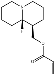[1R,9aR,(-)]-オクタヒドロ-2H-キノリジン-1-メタノールアクリラート 化学構造式