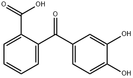2-(3,4-Dihydroxybenzoyl)benzoic acid Struktur