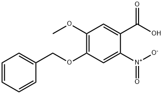 2-硝基-4-苄氧基-5-甲氧基苯甲酸,60547-92-4,结构式