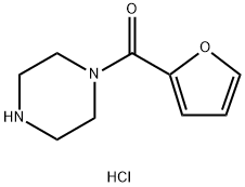 1-(2-呋喃甲酰基)哌嗪盐酸盐,60548-09-6,结构式