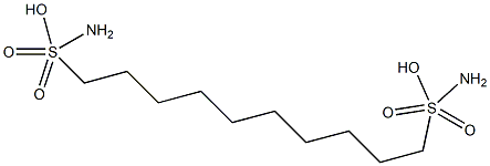 1,10-Decanediol, bisulfamate (ester) Struktur