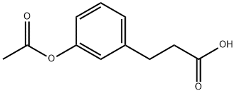 3-(3-ACETOXYPHENYL)PROPIONIC ACID Structure