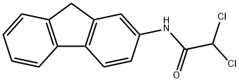 2,2-ジクロロ-N-(9H-フルオレン-2-イル)アセトアミド 化学構造式