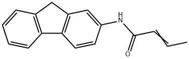 N-(9H-Fluoren-2-yl)-2-butenamide Struktur