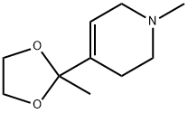 1,2,3,6-tetrahydro-1-methyl-4-(2-methyl-1,3-dioxolan-2-yl)pyridine 结构式