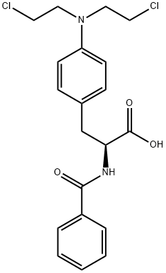 2-BENZAMIDO-3-(4-(N,N-BIS-(2-클로로에틸)아미노)페닐)프로피온산