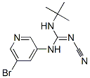 N-(5-ブロモ-3-ピリジニル)-N'-tert-ブチル-N''-シアノグアニジン 化学構造式