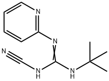 1-tert-Butyl-2-cyano-3-(2-pyridyl)guanidine 结构式