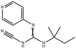 2-Cyano-1-tert-pentyl-3-(4-pyridyl)guanidine Structure