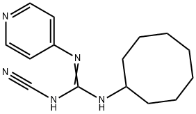 2-Cyano-1-cyclooctyl-3-(4-pyridyl)guanidine 结构式