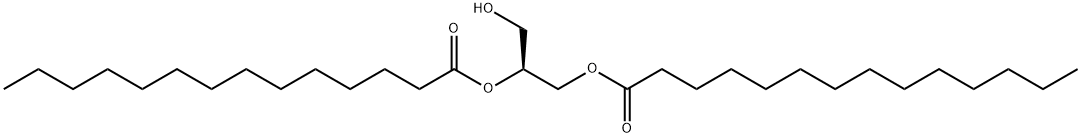 1,2-ジミリストイル-SN-グリセロール 化学構造式