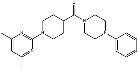 Piperazine, 1-[[1-(4,6-dimethyl-2-pyrimidinyl)-4-piperidinyl]carbonyl]-4-phenyl- (9CI)|