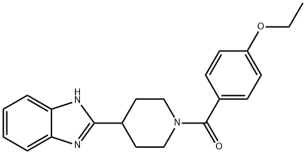 Piperidine, 4-(1H-benzimidazol-2-yl)-1-(4-ethoxybenzoyl)- (9CI) 结构式
