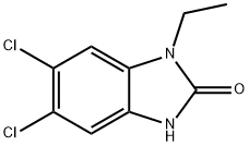5,6-2氯-1-乙基-1H-苯并咪唑-2酮 结构式