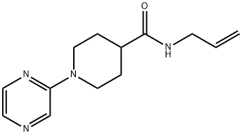 4-Piperidinecarboxamide,N-2-propenyl-1-pyrazinyl-(9CI) Struktur