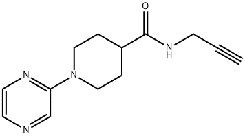 4-Piperidinecarboxamide,N-2-propynyl-1-pyrazinyl-(9CI)|