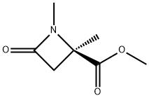 2-Azetidinecarboxylicacid,1,2-dimethyl-4-oxo-,methylester,(2R)-(9CI) Structure