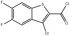 3-CHLORO-5,6-DIFLUORO-1-BENZOTHIOPHENE-2-CARBONYL CHLORIDE Structure
