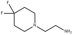 4,4-ジフルオロアミノエチルピペリジン 化学構造式