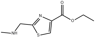 4-Thiazolecarboxylicacid,2-[(methylamino)methyl]-,ethylester(9CI) Structure