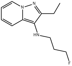 Pyrazolo[1,5-a]pyridin-3-amine, 2-ethyl-N-(3-fluoropropyl)- (9CI) Structure