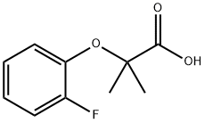 Propanoic acid, 2-(2-fluorophenoxy)-2-Methyl- Structure