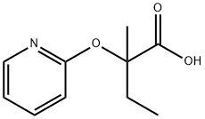 Butanoic acid, 2-methyl-2-(2-pyridinyloxy)- (9CI) Structure
