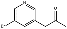 1-(5-溴吡啶-3-基)丙烷-2-酮, 605681-06-9, 结构式