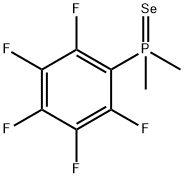 ジメチル(ペンタフルオロフェニル)ホスフィンセレニド 化学構造式